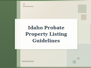 Idaho Probate Property Inventory Guidelines